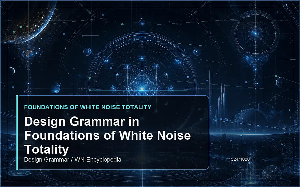 AI-generated encyclopedia reference image for Design Grammar in Foundations of White Noise Totality