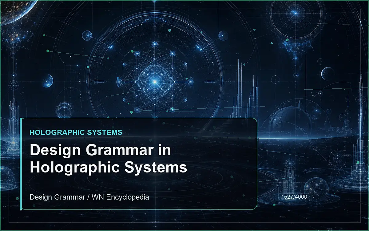 AI-generated encyclopedia reference image for Design Grammar in Holographic Systems