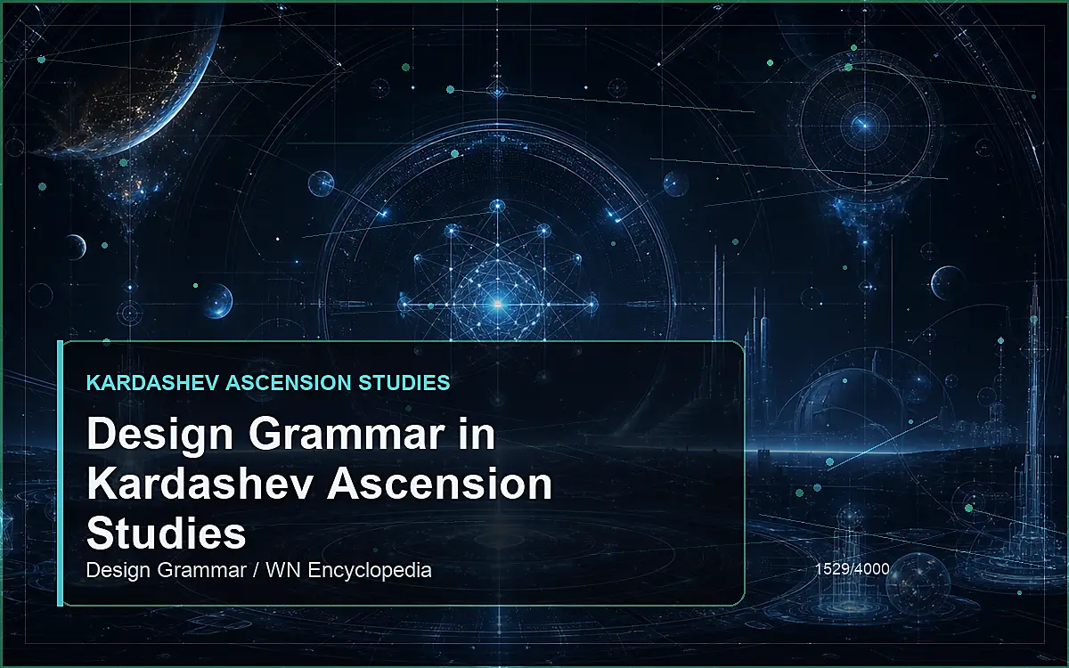 AI-generated encyclopedia reference image for Design Grammar in Kardashev Ascension Studies
