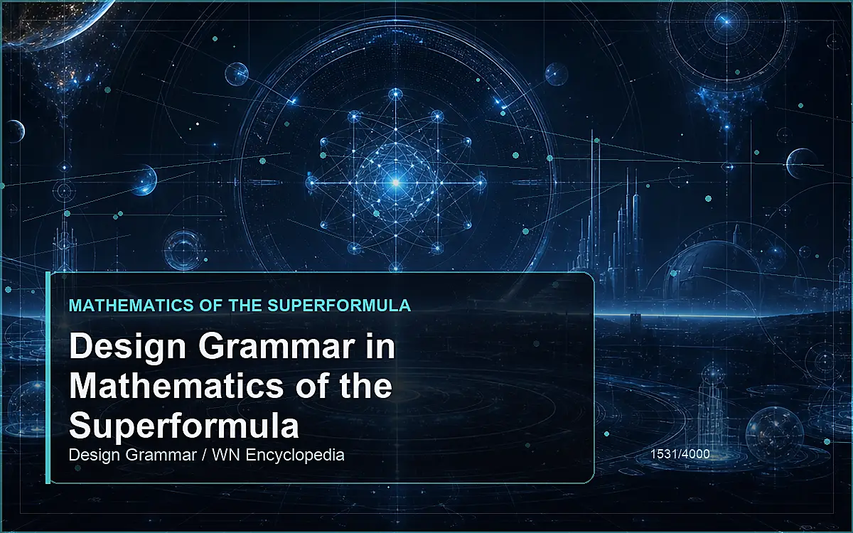 AI-generated encyclopedia reference image for Design Grammar in Mathematics of the Superformula