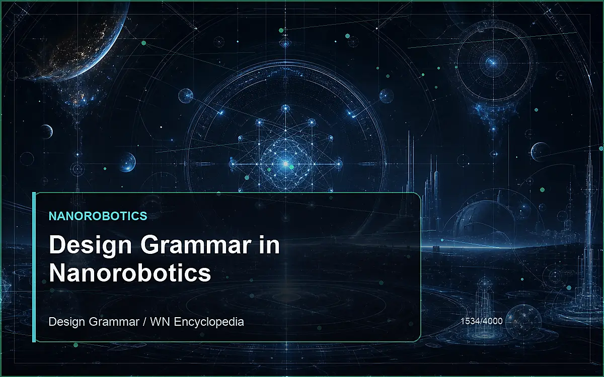 AI-generated encyclopedia reference image for Design Grammar in Nanorobotics