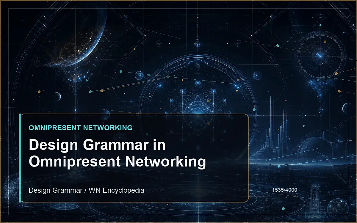 AI-generated encyclopedia reference image for Design Grammar in Omnipresent Networking