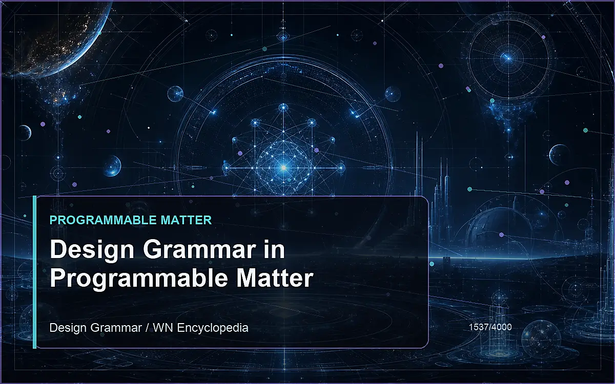 AI-generated encyclopedia reference image for Design Grammar in Programmable Matter