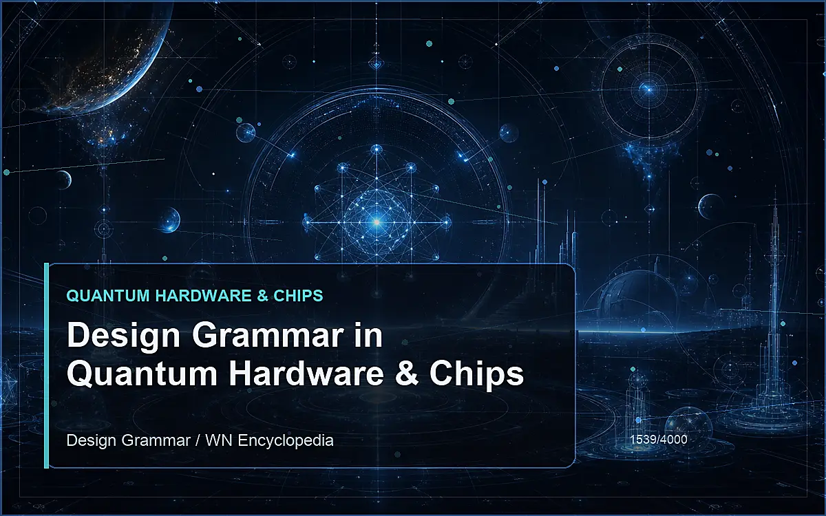 AI-generated encyclopedia reference image for Design Grammar in Quantum Hardware & Chips