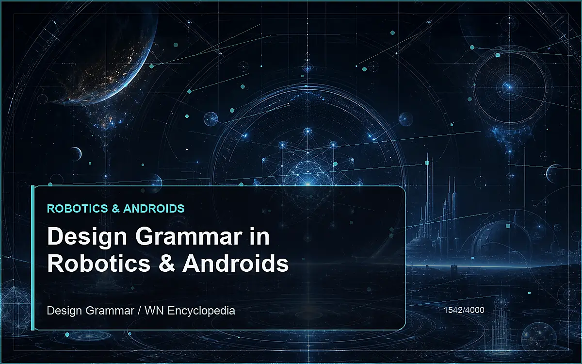 AI-generated encyclopedia reference image for Design Grammar in Robotics & Androids