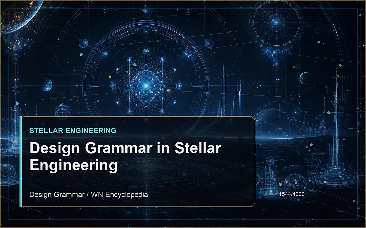 AI-generated encyclopedia reference image for Design Grammar in Stellar Engineering
