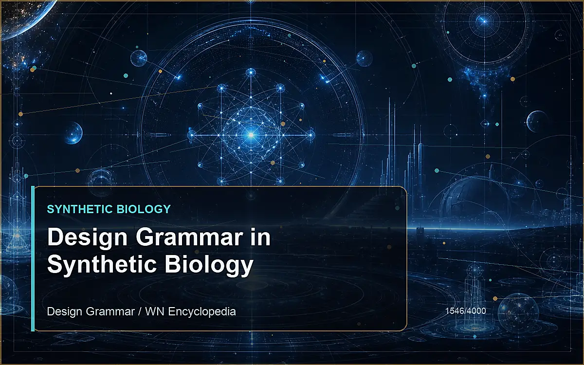AI-generated encyclopedia reference image for Design Grammar in Synthetic Biology
