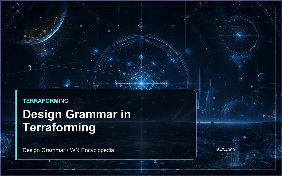 AI-generated encyclopedia reference image for Design Grammar in Terraforming