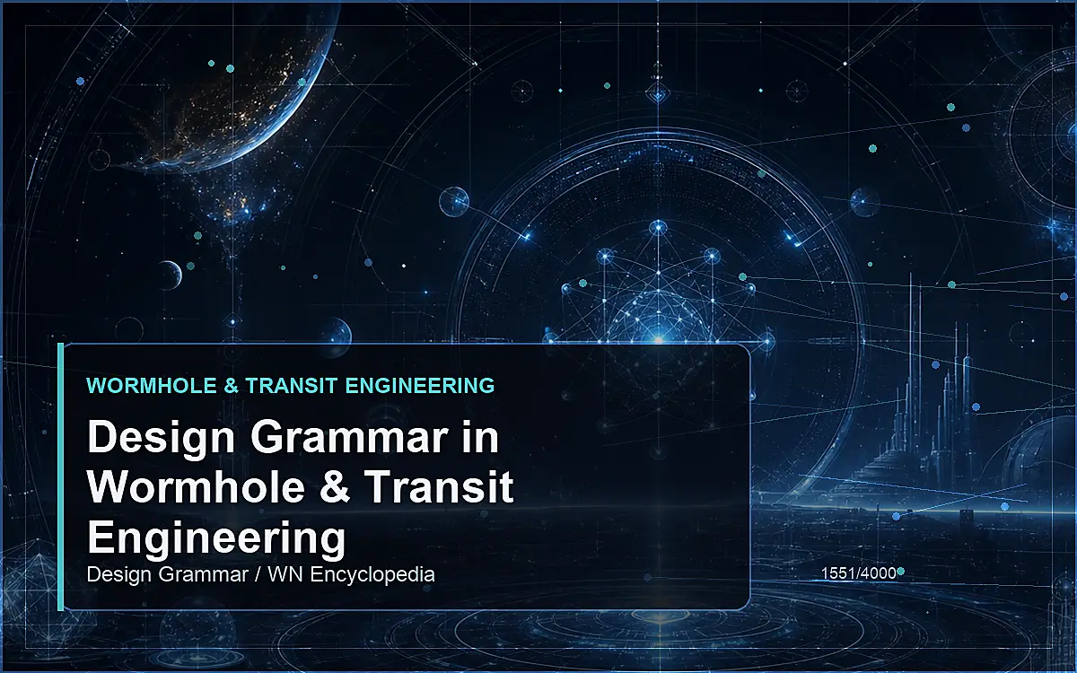 AI-generated encyclopedia reference image for Design Grammar in Wormhole & Transit Engineering