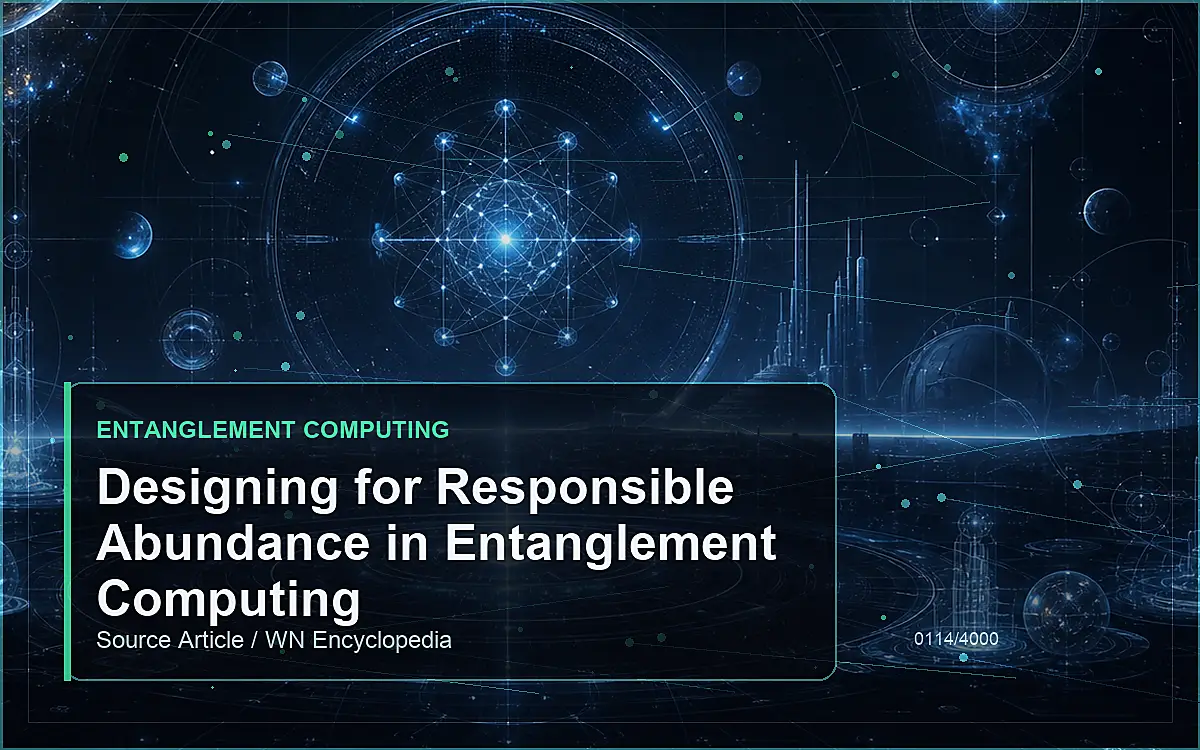 AI-generated encyclopedia reference image for Designing for Responsible Abundance in Entanglement Computing