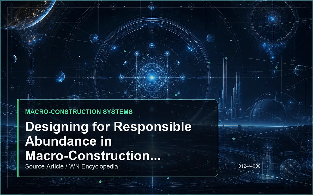 AI-generated encyclopedia reference image for Designing for Responsible Abundance in Macro-Construction Systems