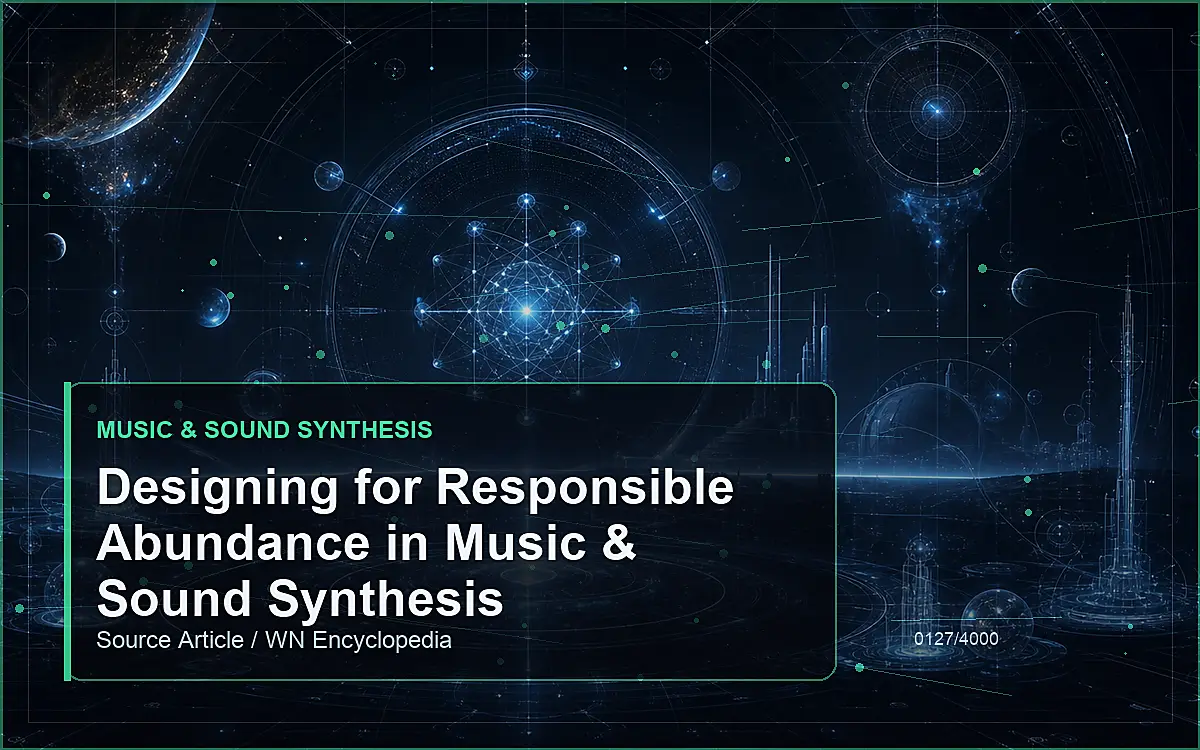 AI-generated encyclopedia reference image for Designing for Responsible Abundance in Music & Sound Synthesis