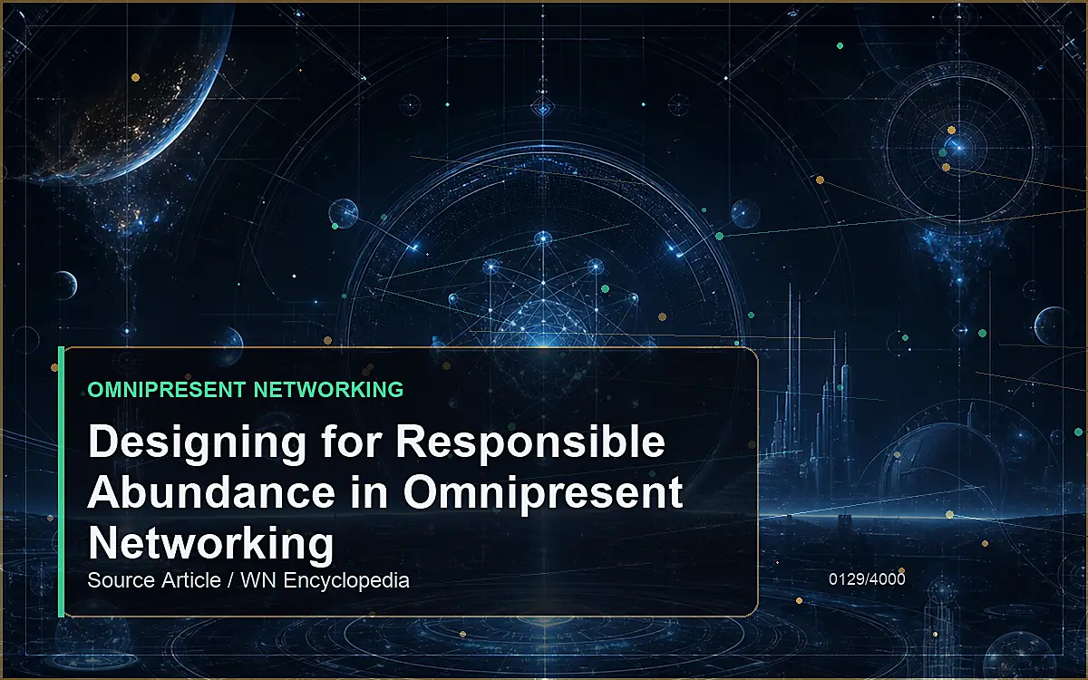 AI-generated encyclopedia reference image for Designing for Responsible Abundance in Omnipresent Networking