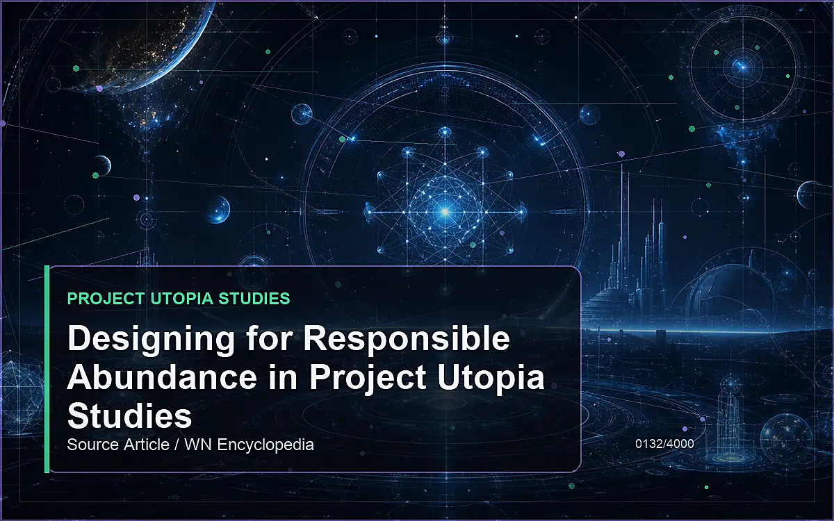 AI-generated encyclopedia reference image for Designing for Responsible Abundance in Project Utopia Studies