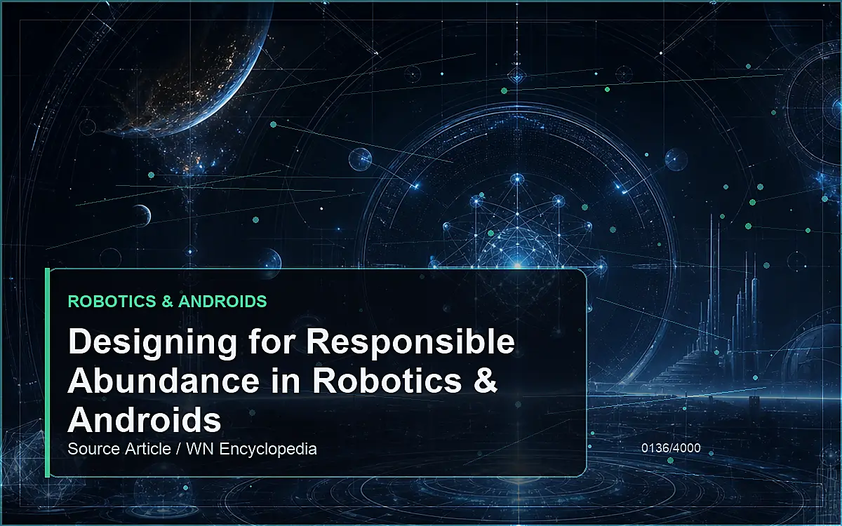 AI-generated encyclopedia reference image for Designing for Responsible Abundance in Robotics & Androids