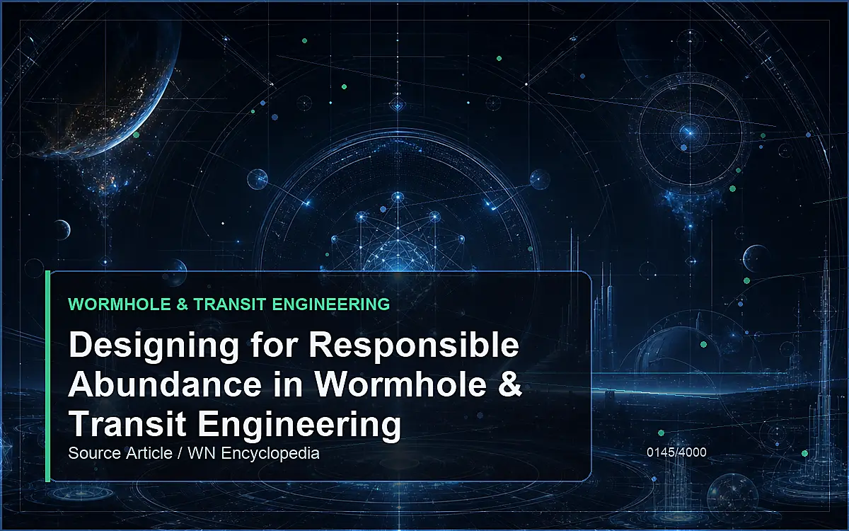 AI-generated encyclopedia reference image for Designing for Responsible Abundance in Wormhole & Transit Engineering