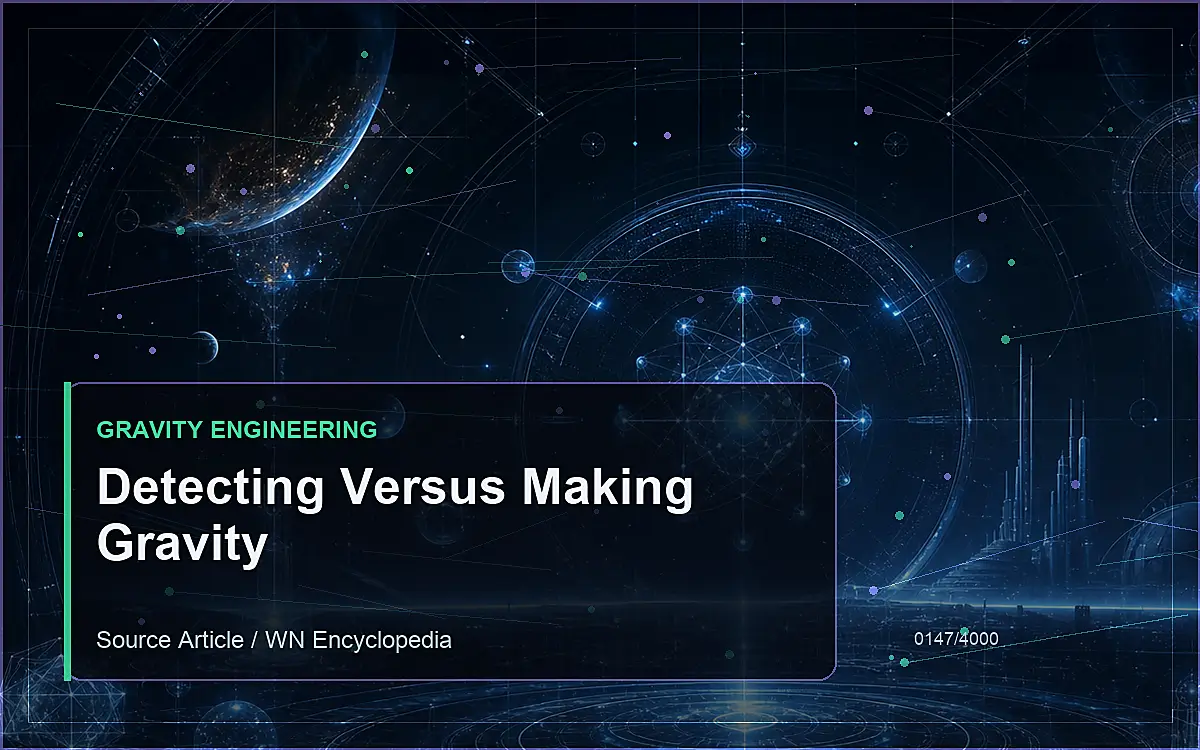 AI-generated encyclopedia reference image for Detecting Versus Making Gravity