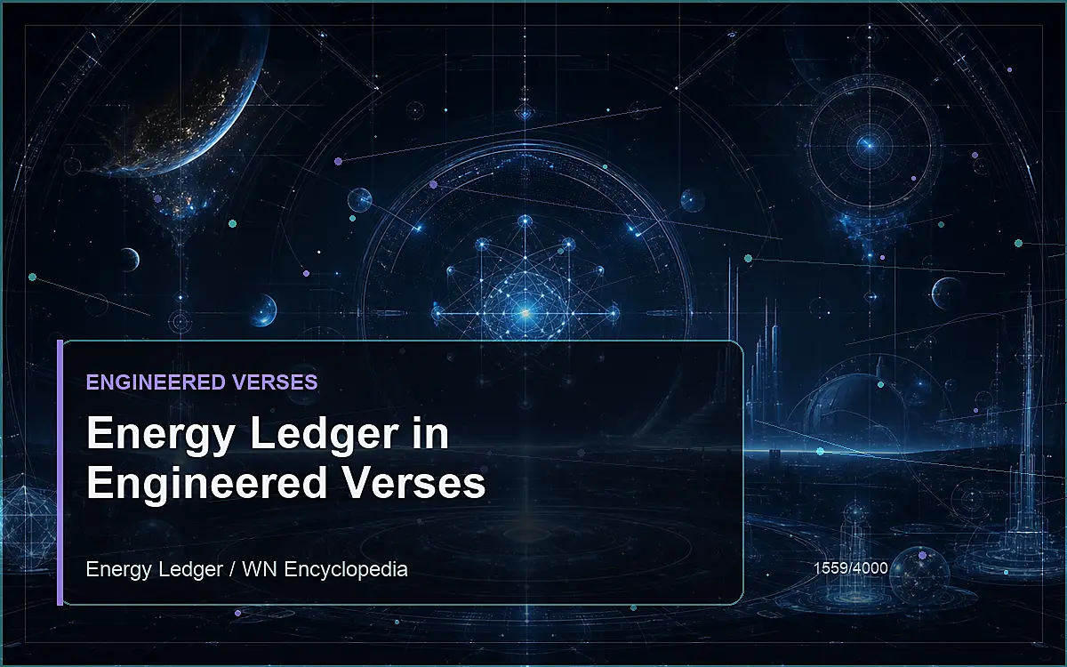 AI-generated encyclopedia reference image for Energy Ledger in Engineered Verses