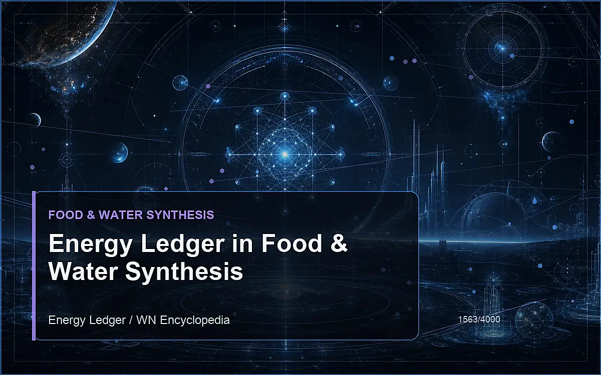 AI-generated encyclopedia reference image for Energy Ledger in Food & Water Synthesis