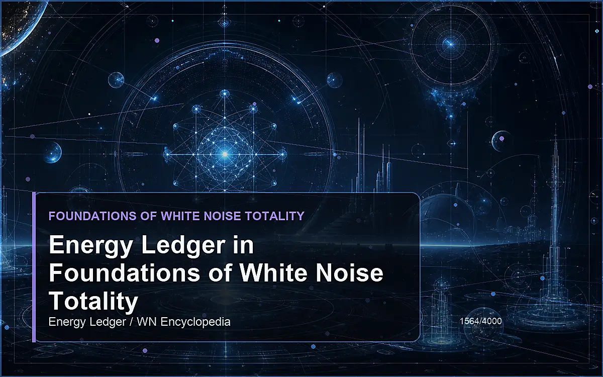 AI-generated encyclopedia reference image for Energy Ledger in Foundations of White Noise Totality