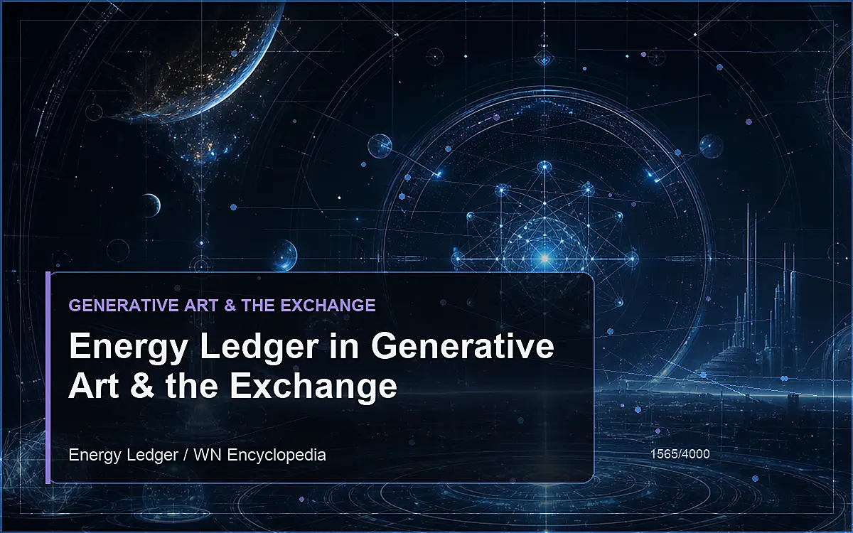 AI-generated encyclopedia reference image for Energy Ledger in Generative Art & the Exchange
