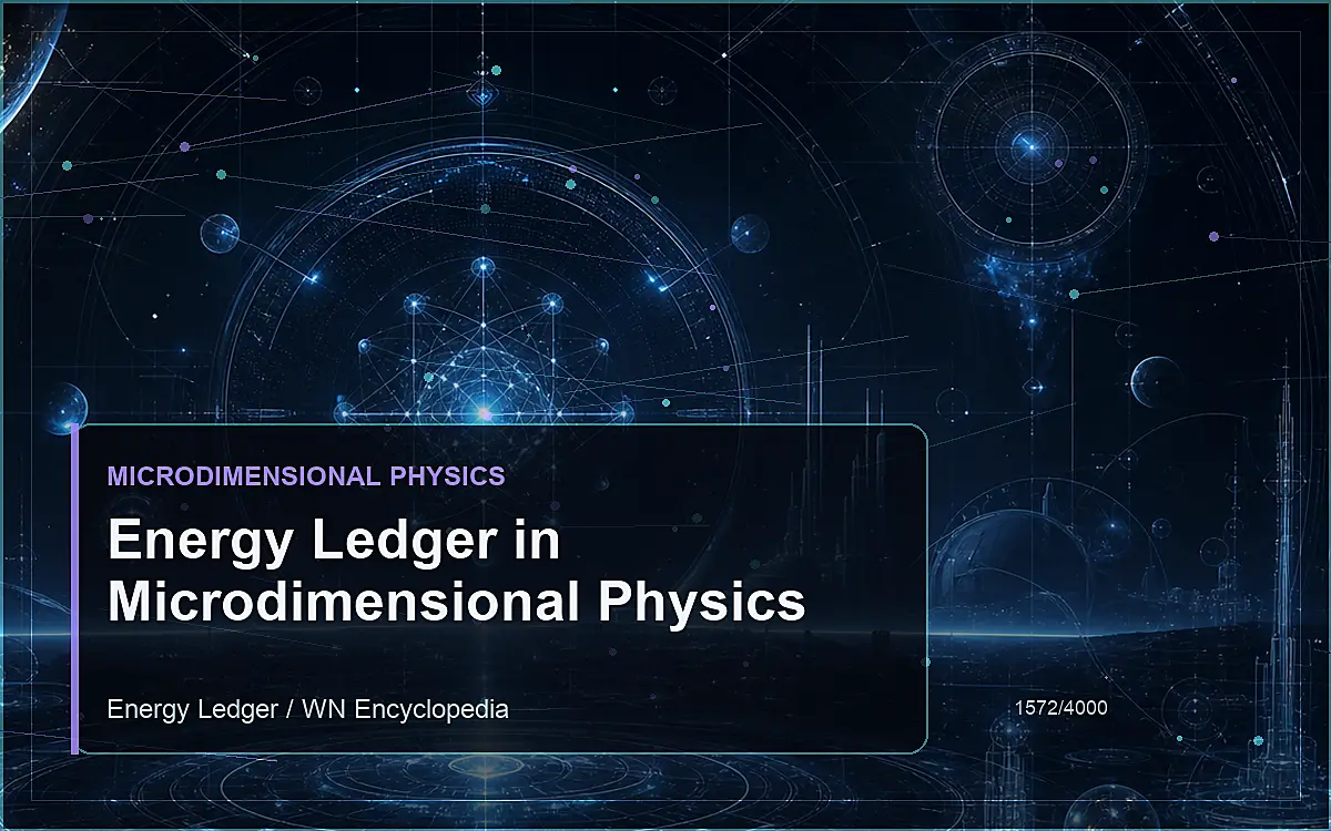 AI-generated encyclopedia reference image for Energy Ledger in Microdimensional Physics