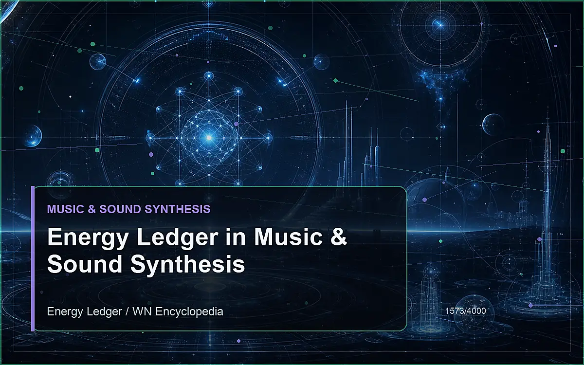 AI-generated encyclopedia reference image for Energy Ledger in Music & Sound Synthesis