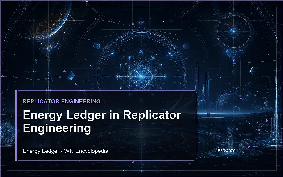 AI-generated encyclopedia reference image for Energy Ledger in Replicator Engineering