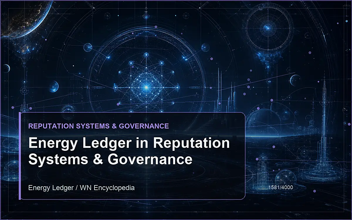 AI-generated encyclopedia reference image for Energy Ledger in Reputation Systems & Governance