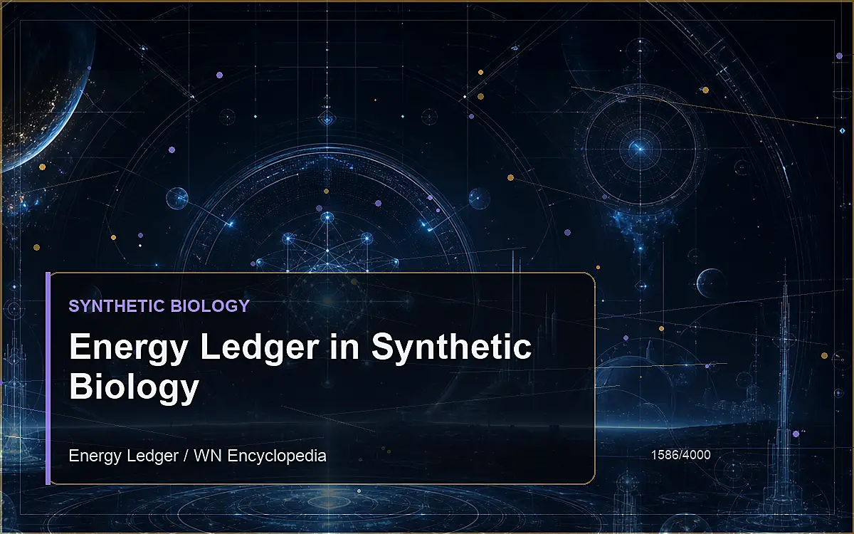 AI-generated encyclopedia reference image for Energy Ledger in Synthetic Biology