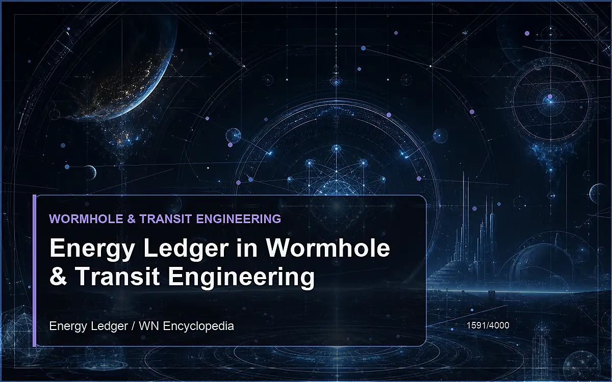 AI-generated encyclopedia reference image for Energy Ledger in Wormhole & Transit Engineering
