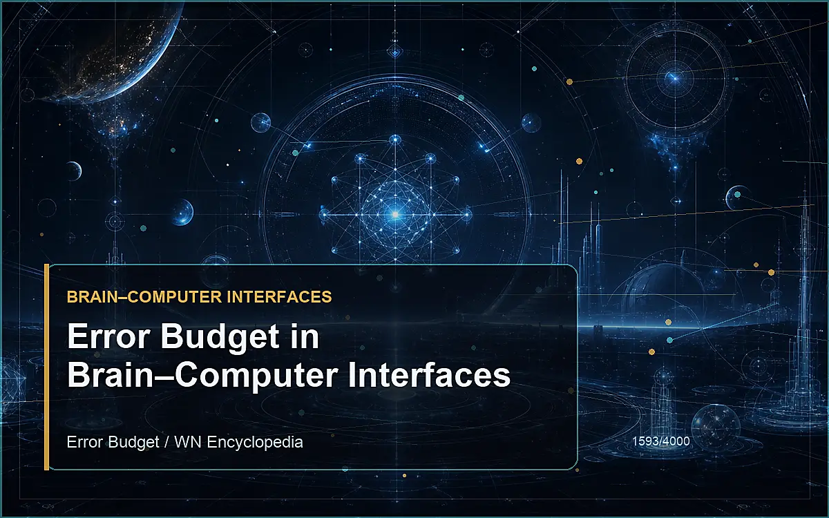 AI-generated encyclopedia reference image for Error Budget in Brain–Computer Interfaces