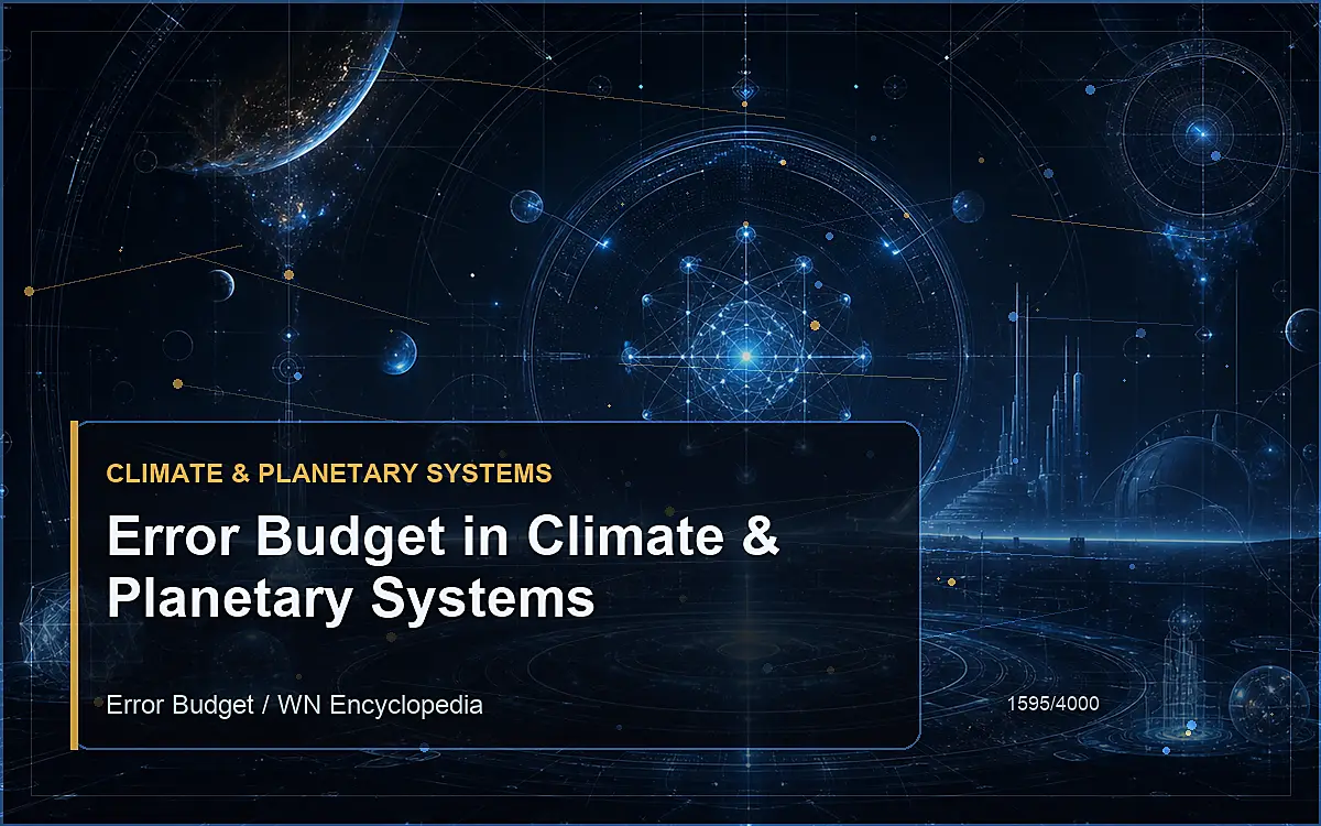 AI-generated encyclopedia reference image for Error Budget in Climate & Planetary Systems