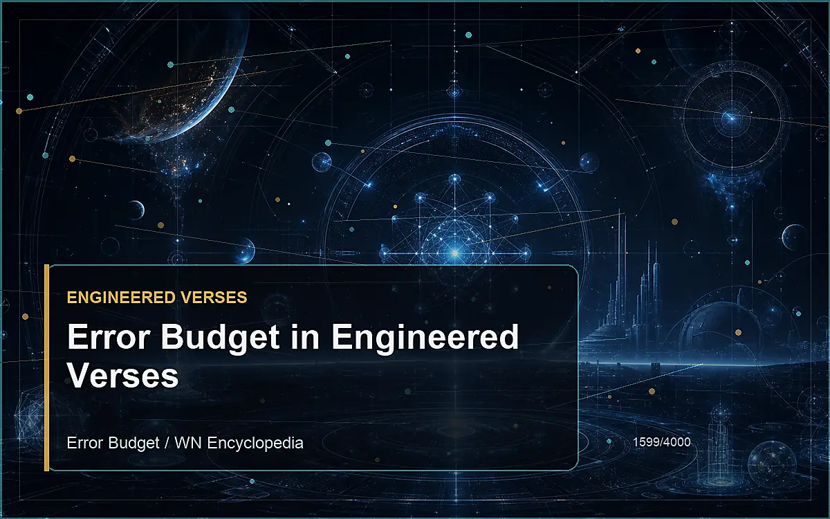 AI-generated encyclopedia reference image for Error Budget in Engineered Verses