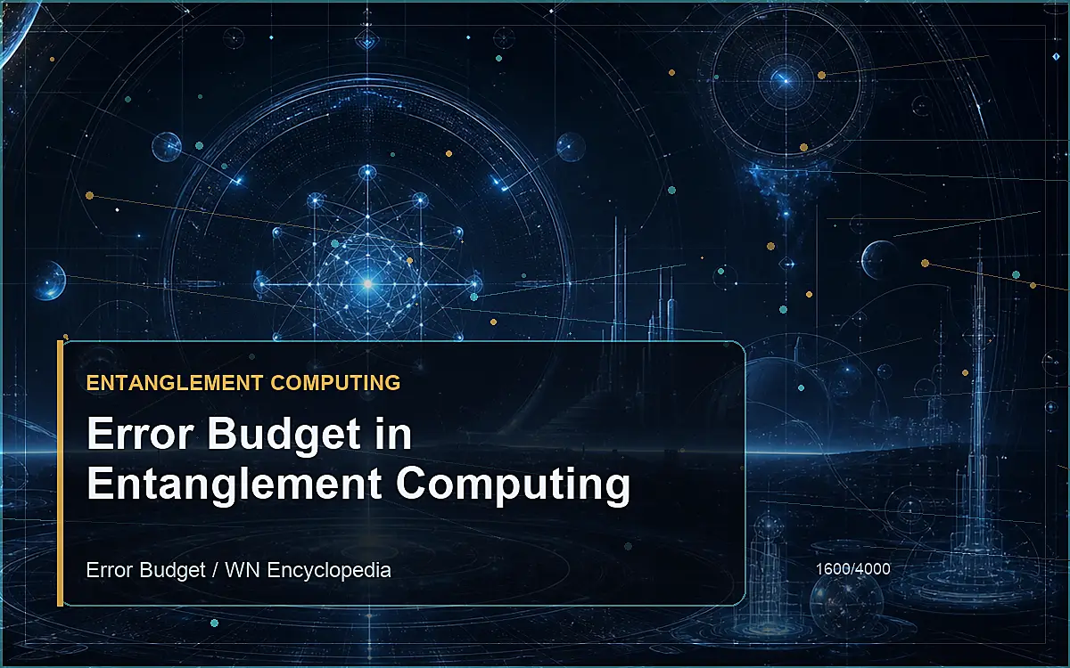 AI-generated encyclopedia reference image for Error Budget in Entanglement Computing