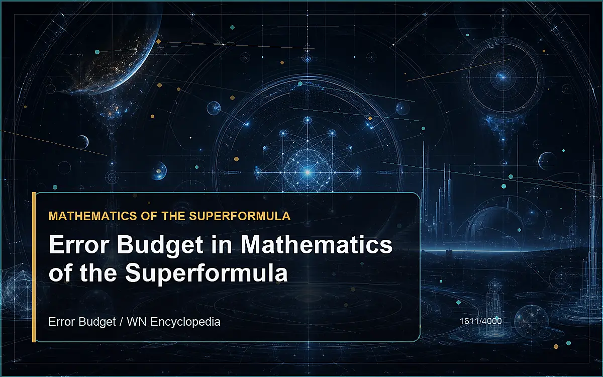 AI-generated encyclopedia reference image for Error Budget in Mathematics of the Superformula