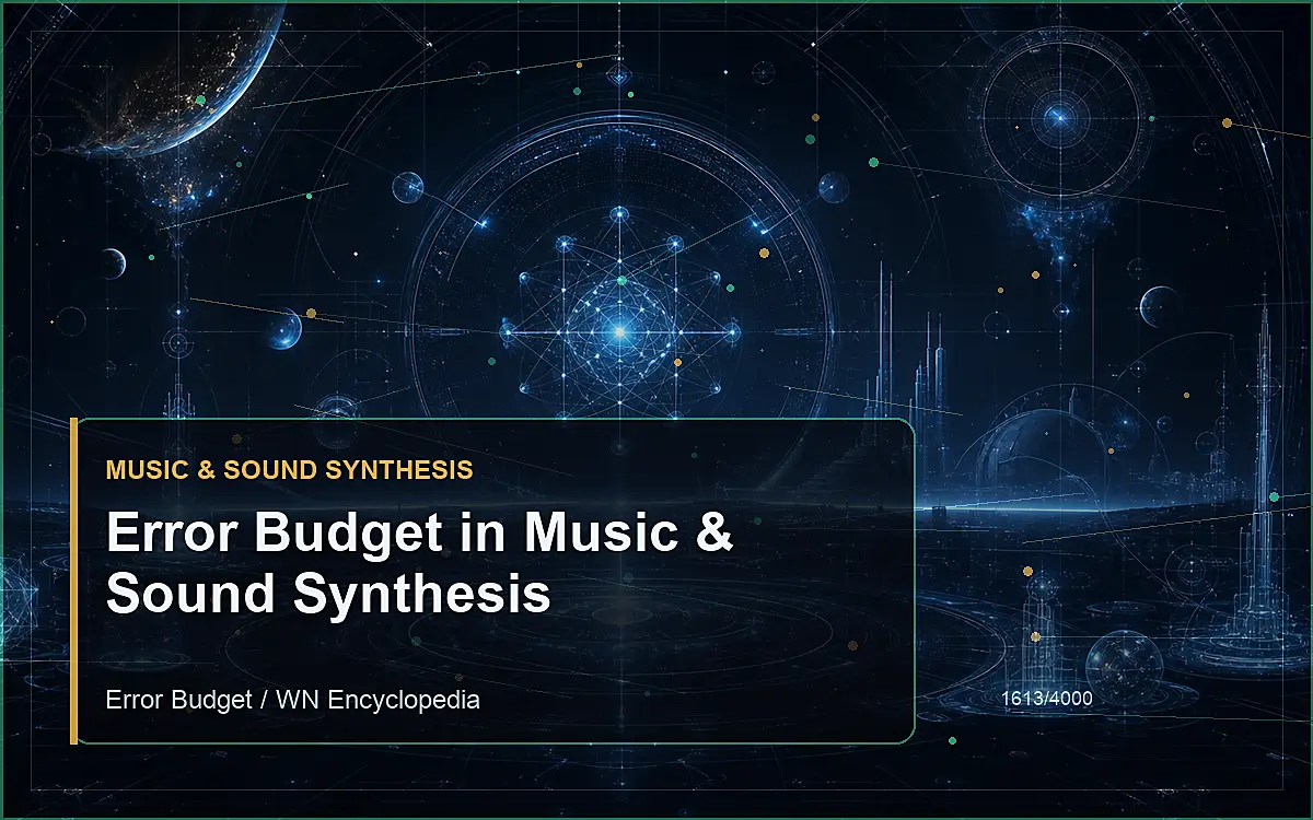 AI-generated encyclopedia reference image for Error Budget in Music & Sound Synthesis