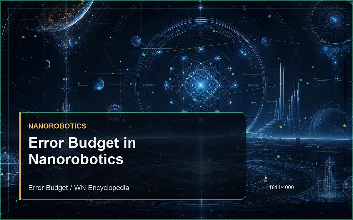 AI-generated encyclopedia reference image for Error Budget in Nanorobotics
