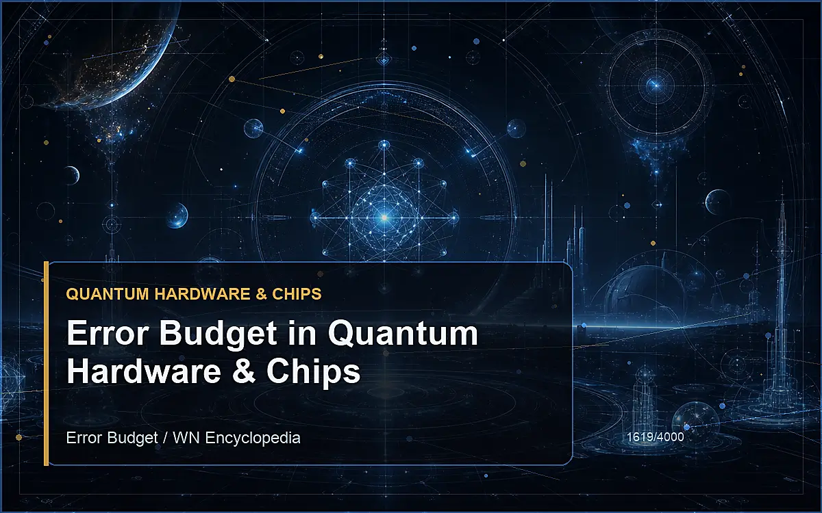 AI-generated encyclopedia reference image for Error Budget in Quantum Hardware & Chips