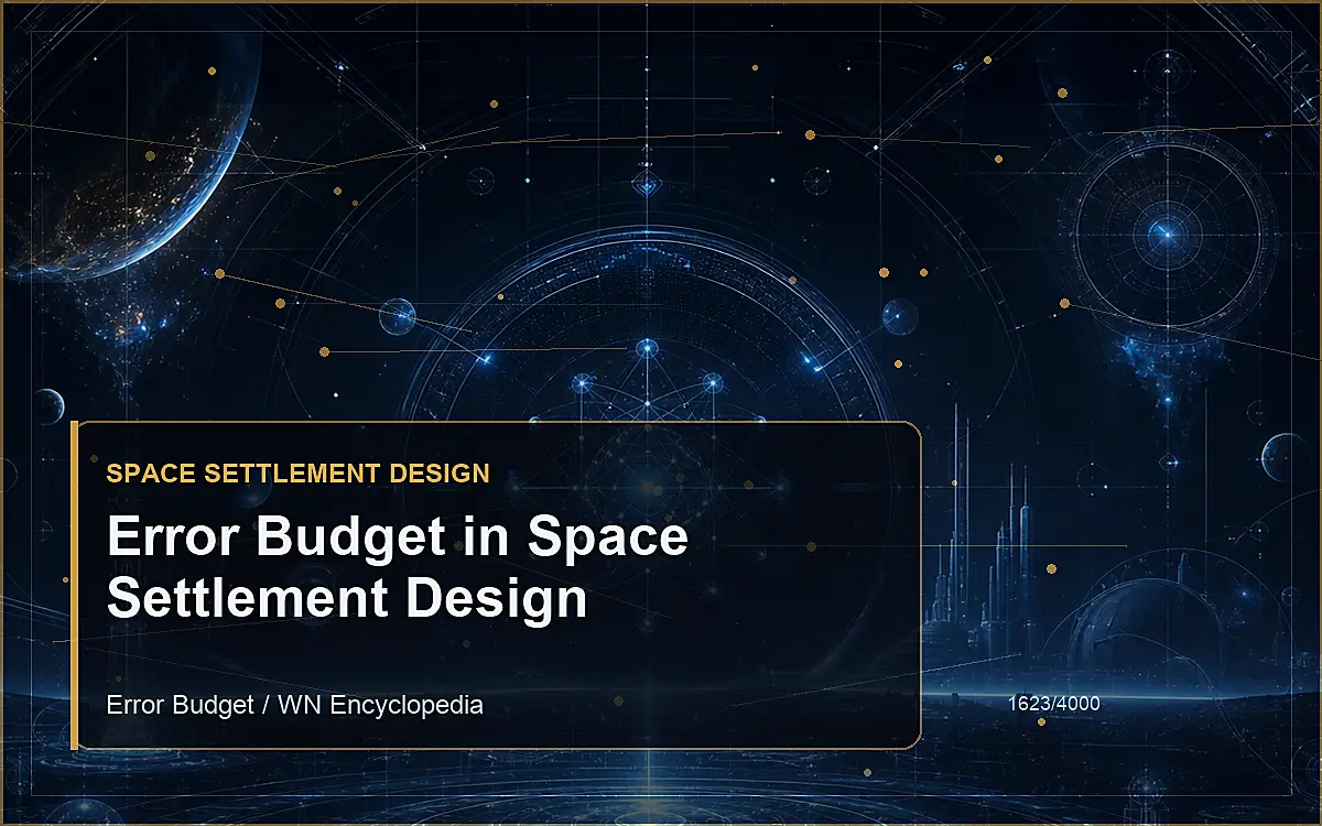 AI-generated encyclopedia reference image for Error Budget in Space Settlement Design