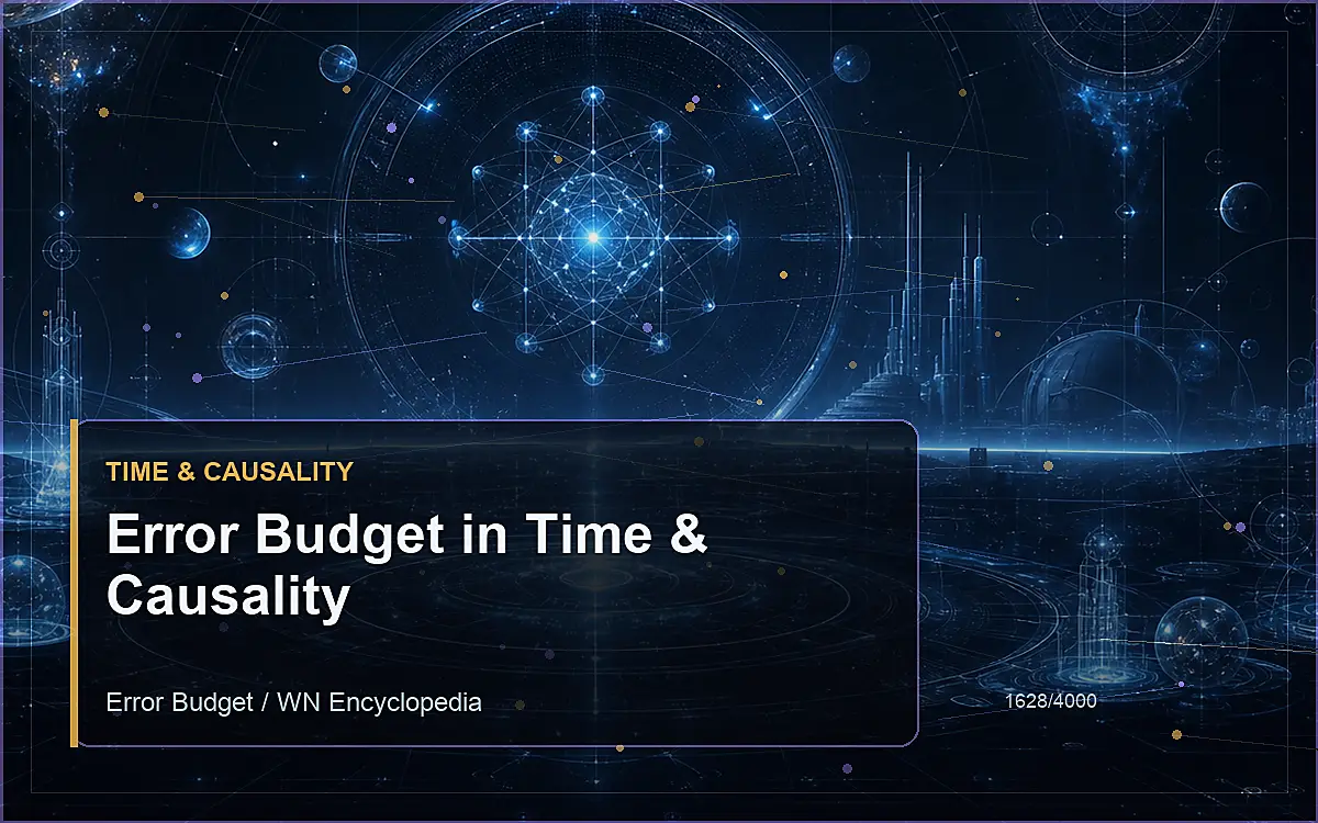 AI-generated encyclopedia reference image for Error Budget in Time & Causality
