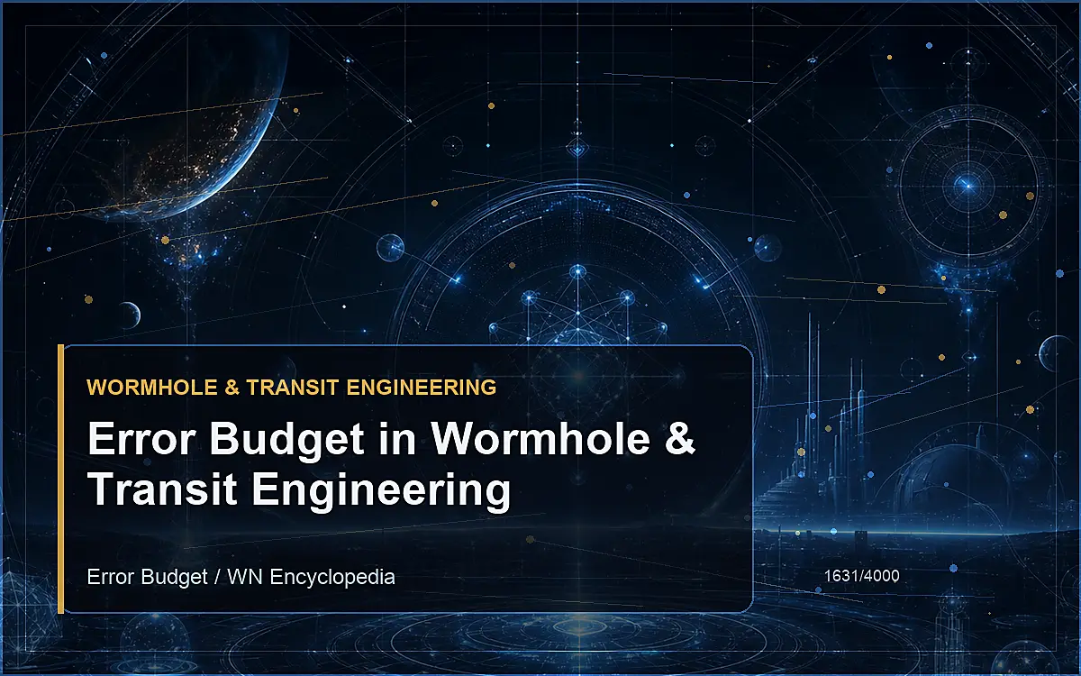 AI-generated encyclopedia reference image for Error Budget in Wormhole & Transit Engineering