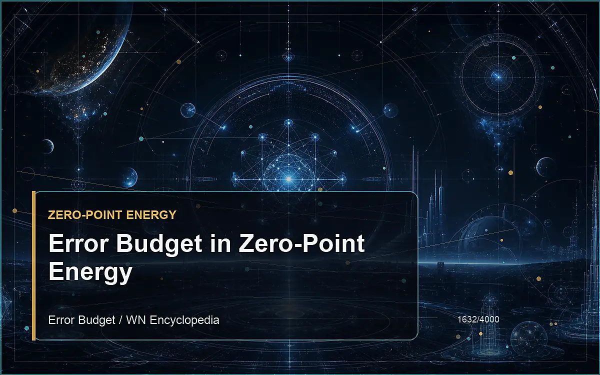 AI-generated encyclopedia reference image for Error Budget in Zero-Point Energy