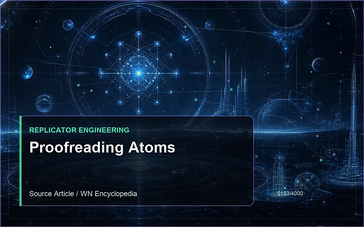 AI-generated encyclopedia reference image for Proofreading Atoms