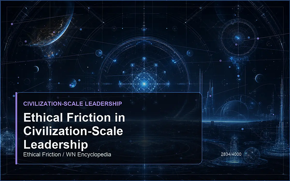 AI-generated encyclopedia reference image for Ethical Friction in Civilization-Scale Leadership