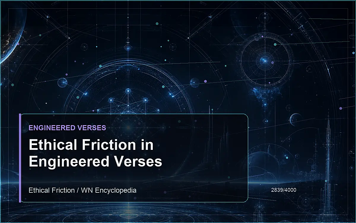 AI-generated encyclopedia reference image for Ethical Friction in Engineered Verses