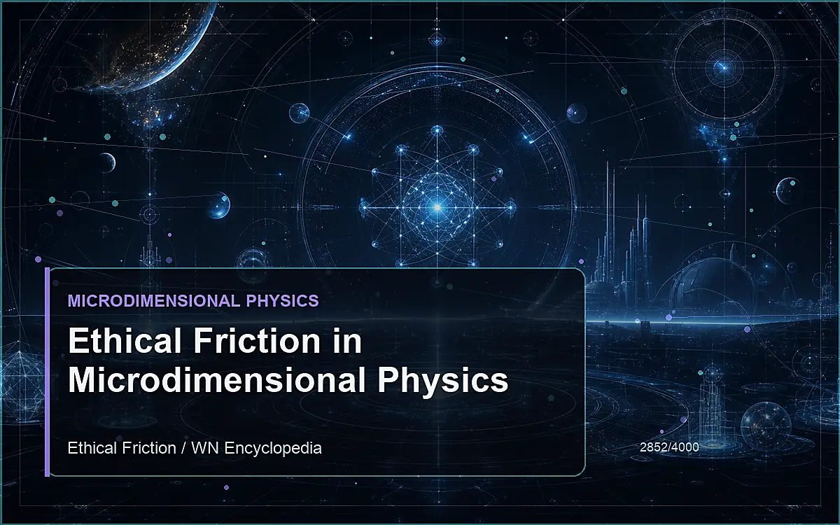 AI-generated encyclopedia reference image for Ethical Friction in Microdimensional Physics