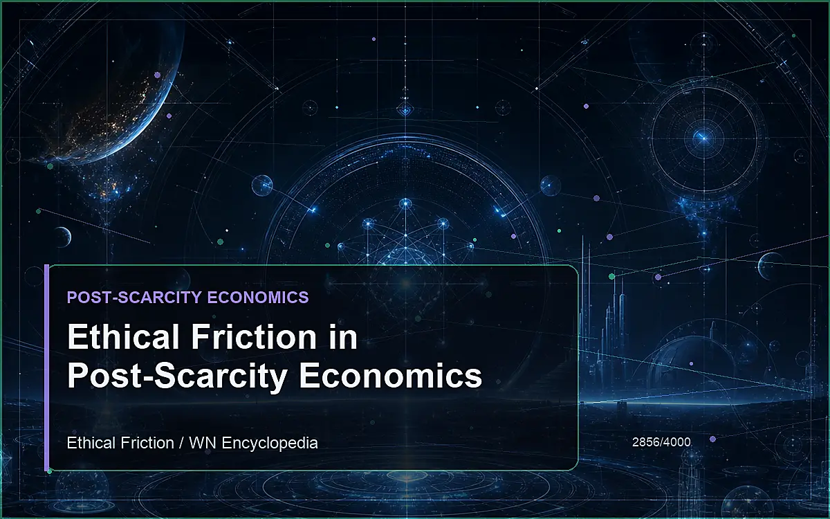 AI-generated encyclopedia reference image for Ethical Friction in Post-Scarcity Economics