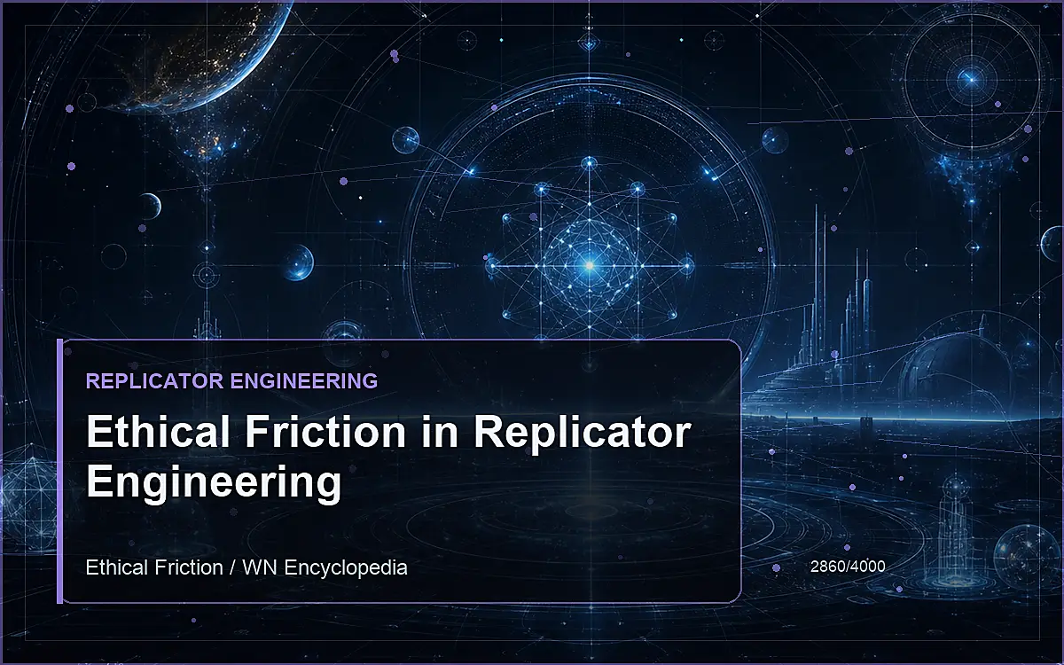 AI-generated encyclopedia reference image for Ethical Friction in Replicator Engineering