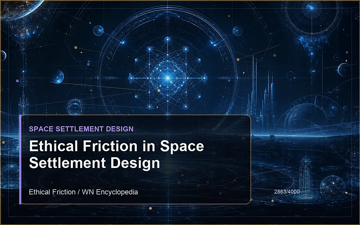 AI-generated encyclopedia reference image for Ethical Friction in Space Settlement Design